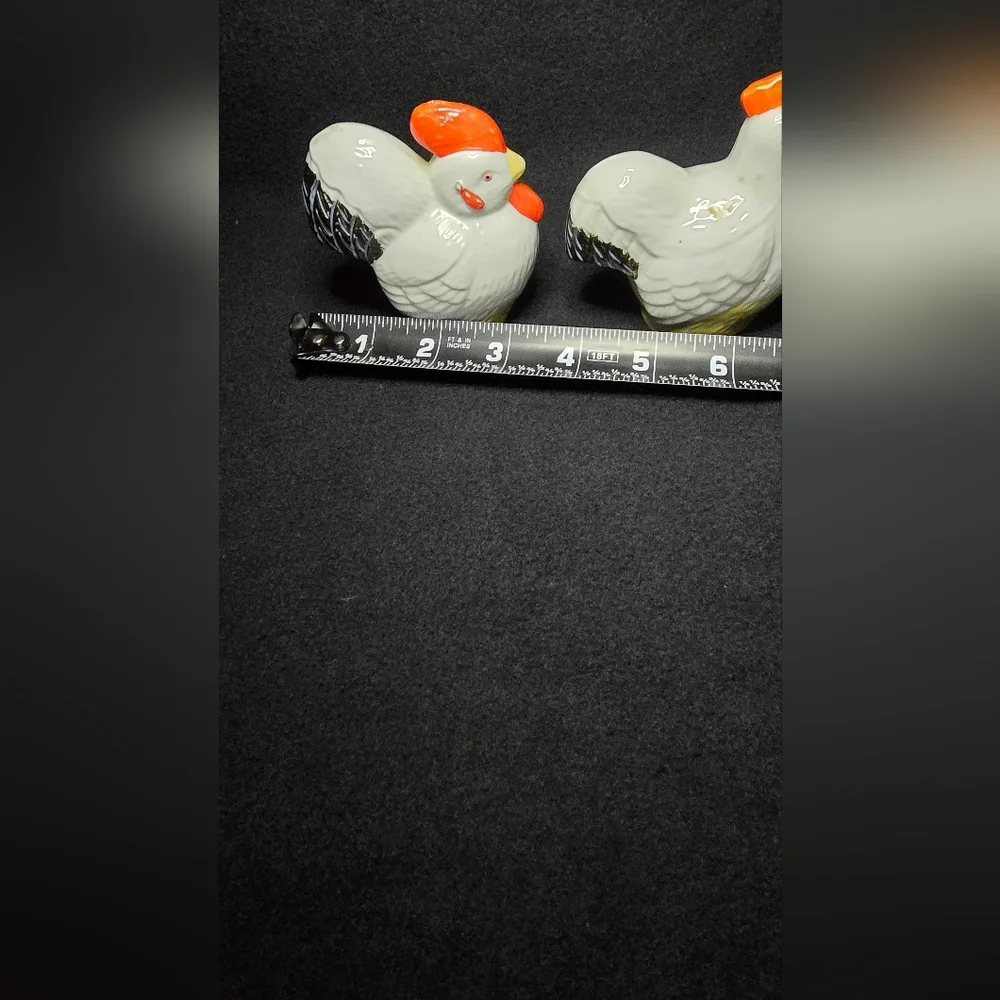 Vintage Ceramic Chicken Salt and Pepper Shakers